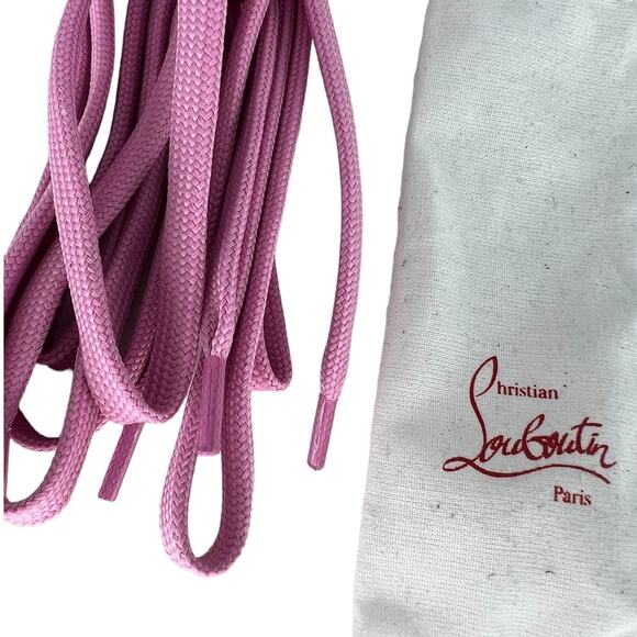 Christian Louboutin Pink Sneaker Laces - Picture 3 of 3